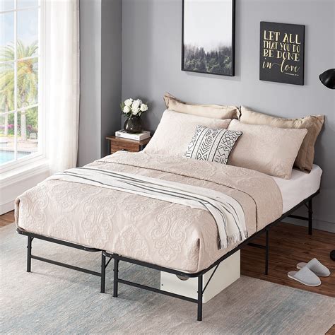 matress and box spring with metal frame|foldable full size box spring.